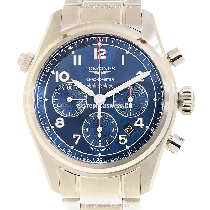Longines Spirit Replica - Automatic - Steel Case - Blue Dial - Luxury Replica SPIRIT Watch