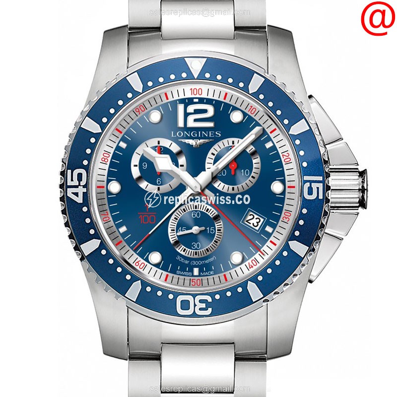 Longines Conquest Replica - Quartz - Stainless Steel - Blue Dial, Silver Clasp
