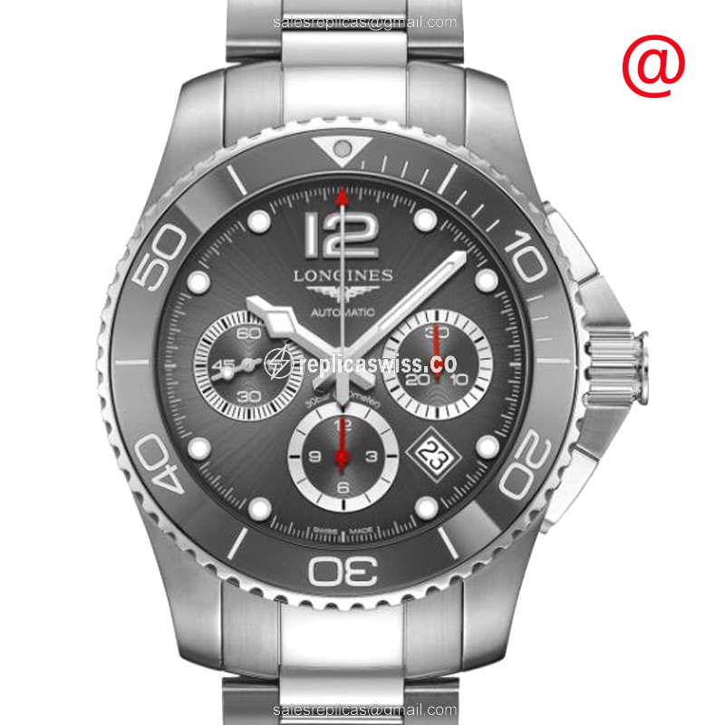 Longines CONQUEST Replica - Automatic - Stainless Steel - Gray Dial, Silver Clasp