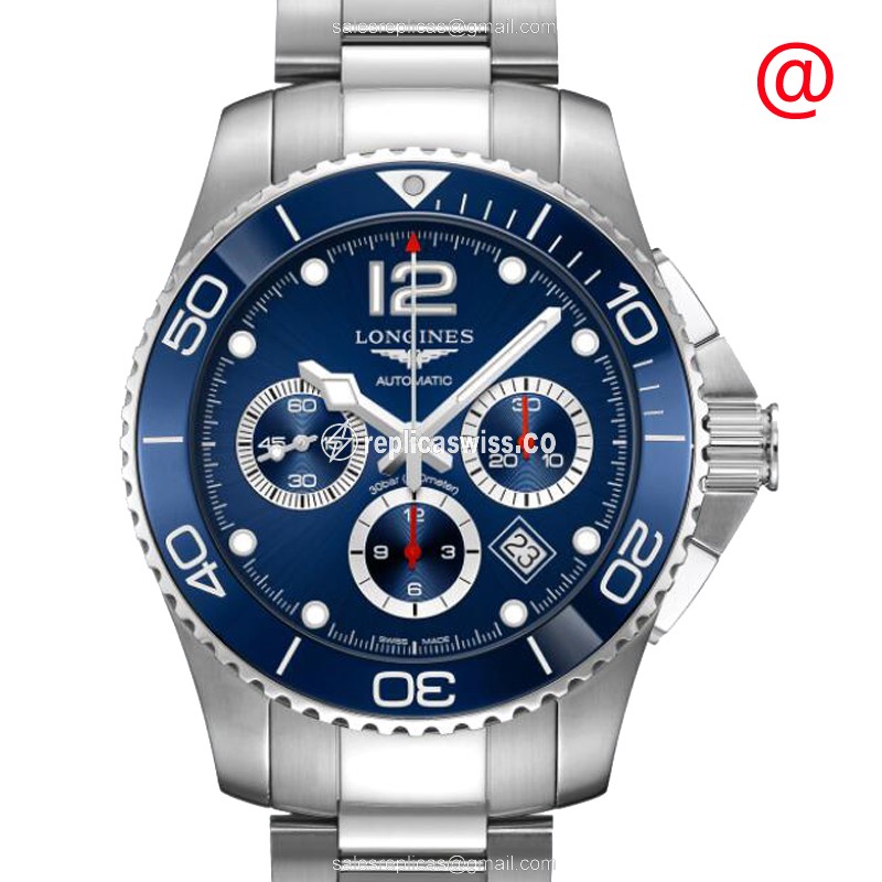 Longines CONQUEST Replica - Automatic - Steel Case - Blue Dial, Silver Clasp