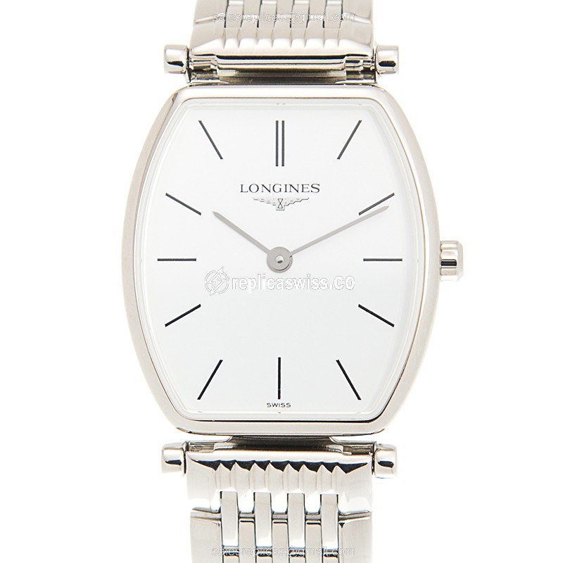 Longines La Grande Replica Watch - Quartz - Steel - White - Luxury Replica LA GRANDE Watch