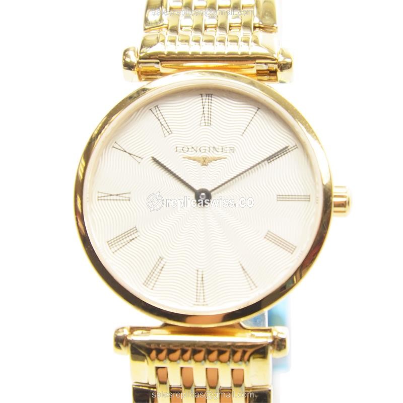 Longines L4.209.2.41.8 Replica - Quartz - Gold PVD - Beige Dial - Luxury Replica LA GRANDE Watch