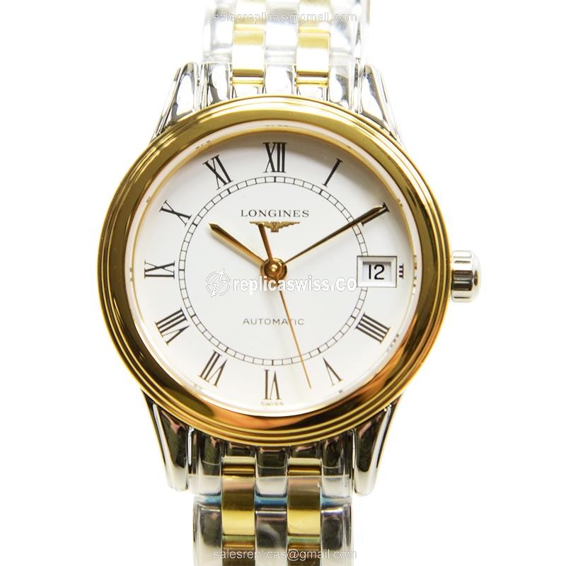 Longines L4.274.3.21.7 Flagship - Automatic PVD Gold - White Dial