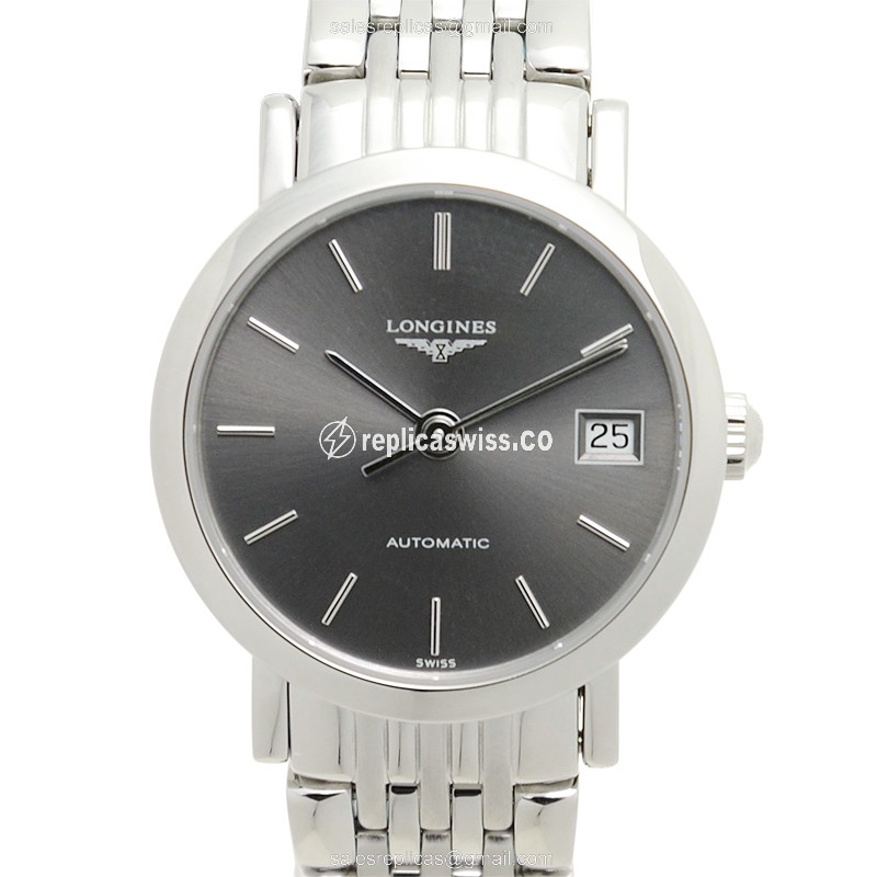 Rolex L4.309.4.72.6 Replica - Automatic | Stainless Steel | Dark Grey | Silver Clasp, Steel Strap
