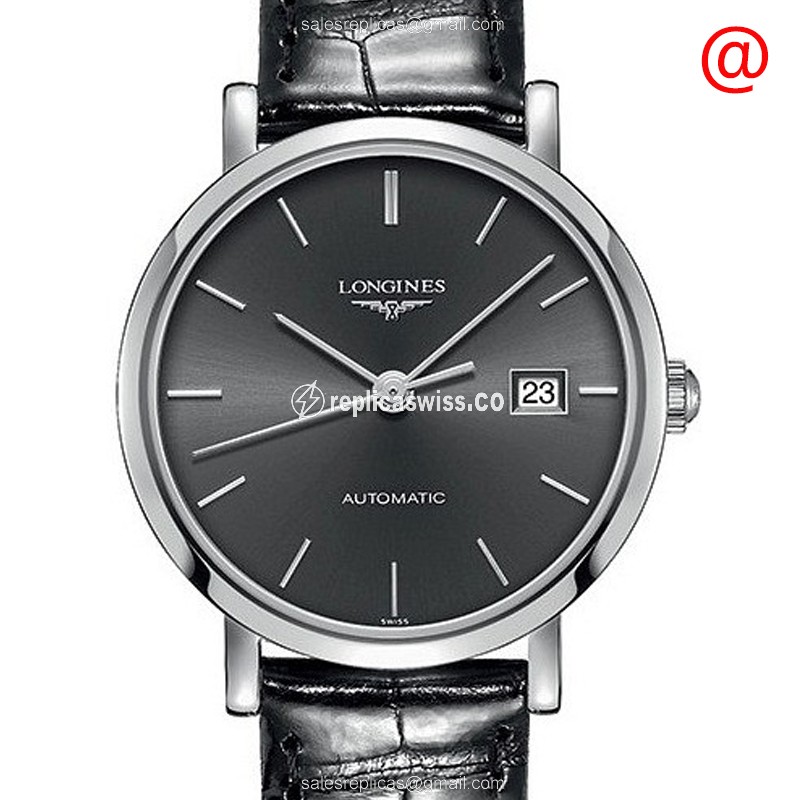 Longines L4.310.4.72.2 ELEGANT Replica - Automatic | Stainless Steel Case | Gray Dial