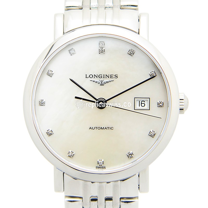 Longines L4.310.4.87.6 Replica - Automatic | Steel Case | Silver Dial | Clasp & Steel Strap - Luxury Replica ELEGANT Watch