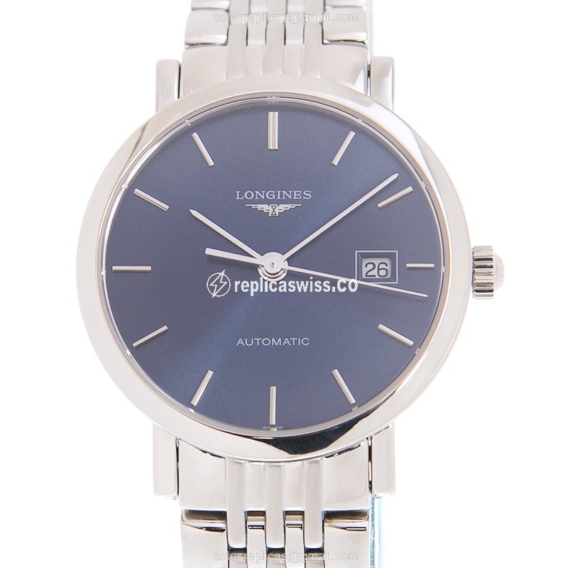 Longines L4.310.4.92.6 Replica - Automatic - Steel Case - Blue Dial on Silver - Luxury  Watch