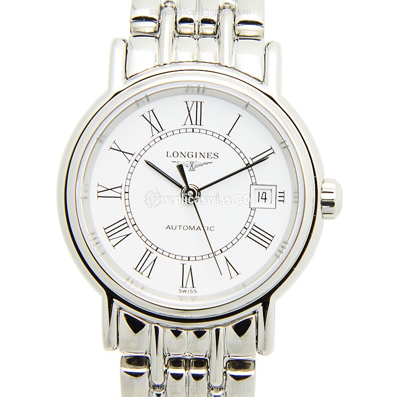 Longines PRESENCE Replica - Automatic - Steel - White Dial - Luxury Replica PRESENCE Watch