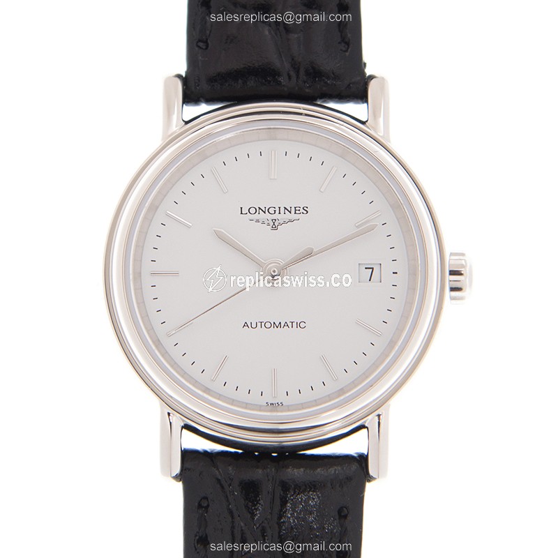 Longines Presence Replica - Automatic - Stainless Steel Case - White Dial - Luxury Replica PRESENCE Watch
