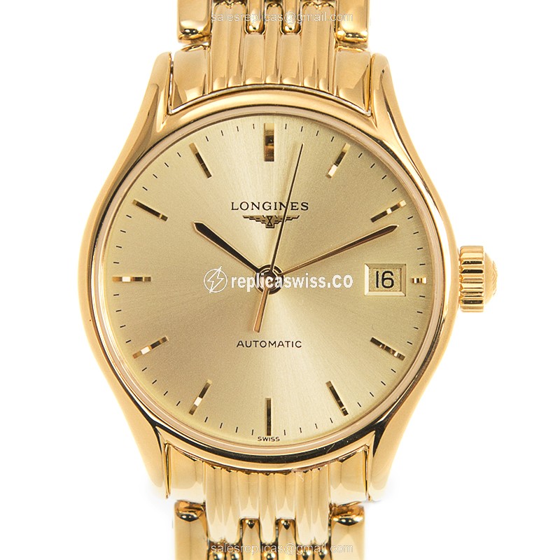 Longines Lyre Replica - Automatic - 18kt Gold Case - Gold Dial - Gold Clasp