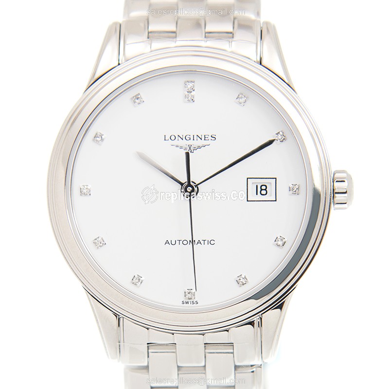 Longines L4.374.4.27.6 Flagship - Automatic - White Dial, Steel Case & Strap