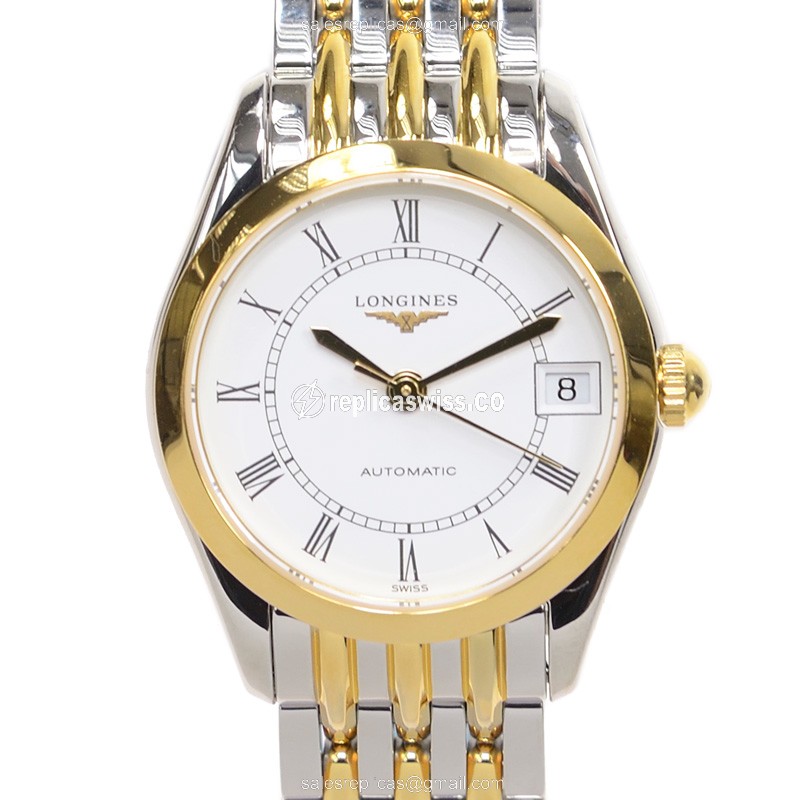 Longines Elegant Series - Automatic - Stainless Steel - White Dial - Silver Strap - Luxury Replica ELEGANT SERIES Watch