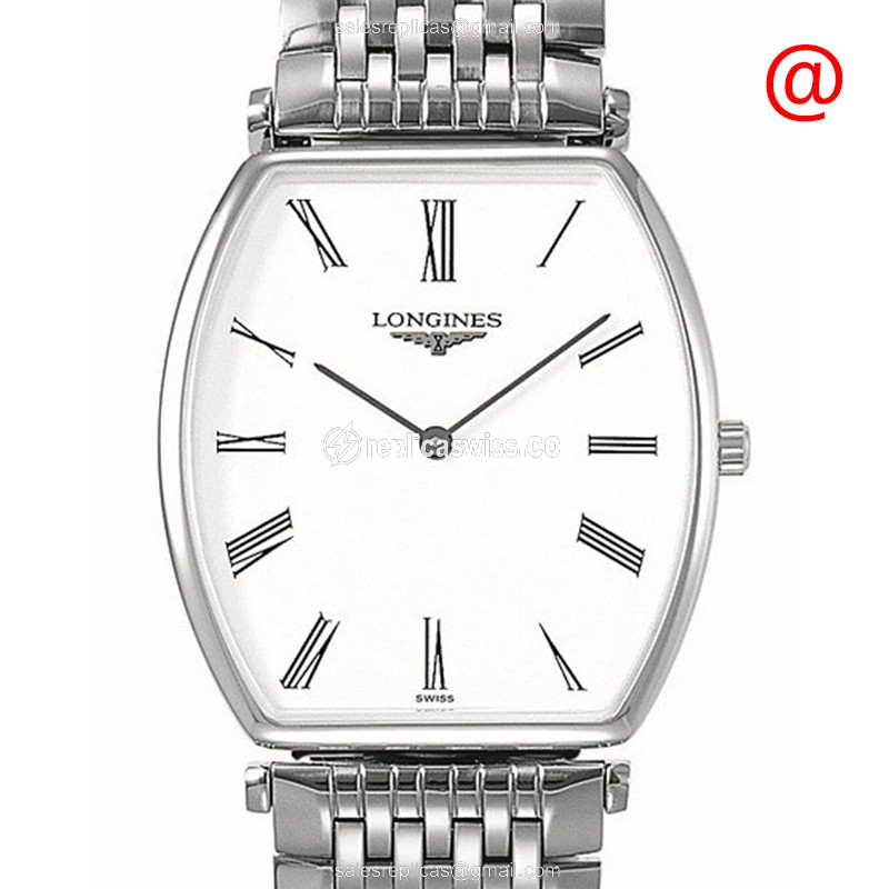 Longines LA GRANDE Quartz - Stainless Steel Case - White Dial - Silver Steel Strap - Luxury Replica LA GRANDE Watch