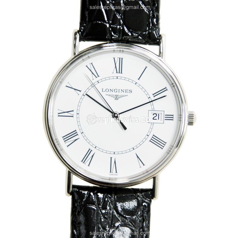 Longines Presence Replica - Quartz - Stainless Steel Case - White Dial - Luxury  Watch