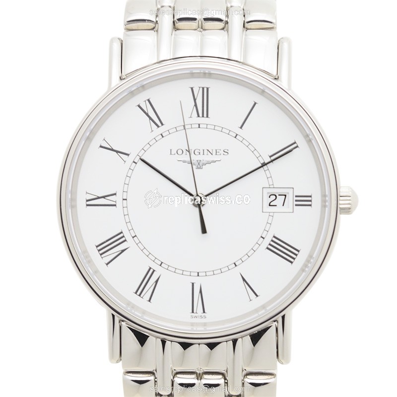 Rolex L4.720.4.11.6 Replica - Quartz - Stainless Steel Case - White Dial, Silver Clasp & Steel Strap - Luxury Replica PRESENCE Watch