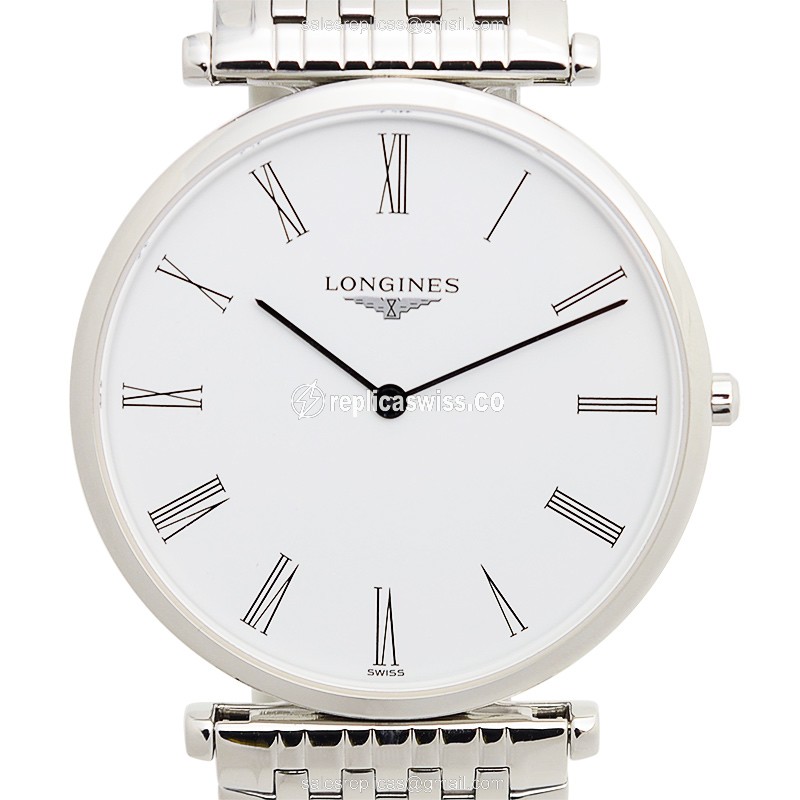 Longines L4.755.4.11.6 Replica - Quartz - Stainless Steel Case, White Dial
