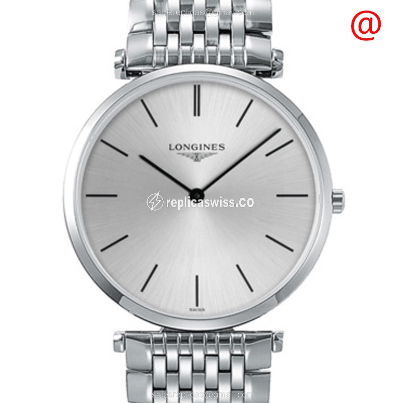 Longines L4.755.4.72.6 Replica - Quartz - Stainless Steel Case, Silver Dial - Luxury Replica LA GRANDE Watch