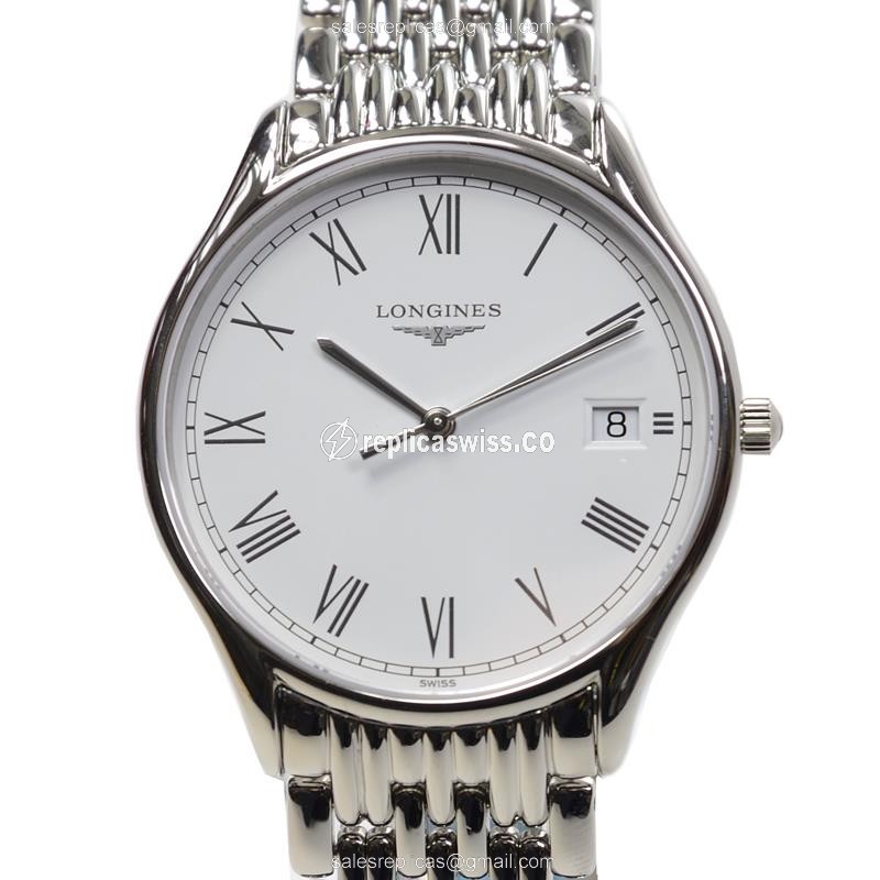 Longines Lyre Quartz Replica - Stainless Steel - White Dial - Silver Clasp