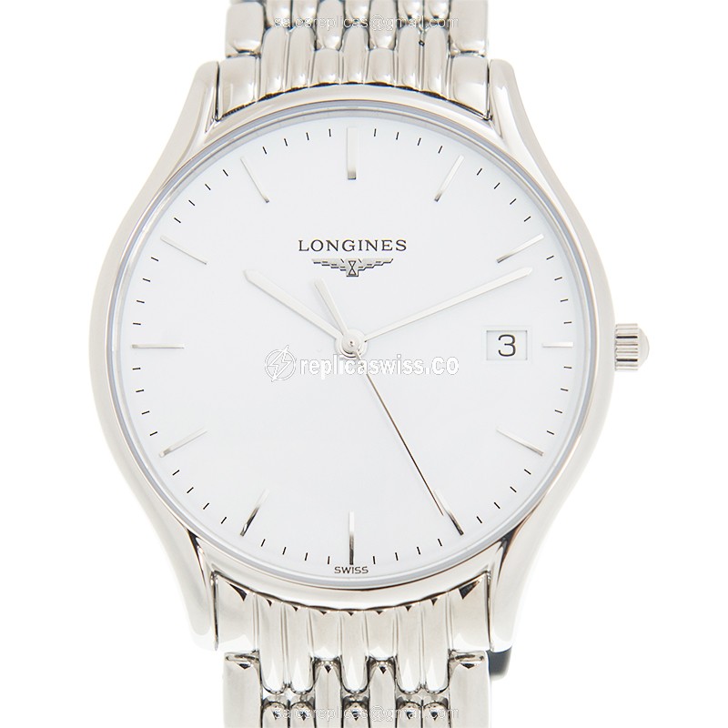 Longines Lyre Quartz Watch - Steel Case - White Dial - Silver Strap - Luxury Replica LONGINES LYRE Watch