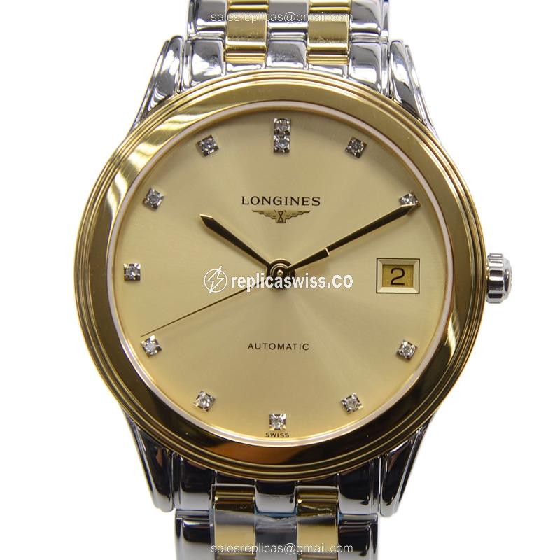 Longines L4.774.3.37.7 Replica - Automatic - PVD Gold Case, Gold Dial, Gold Strap