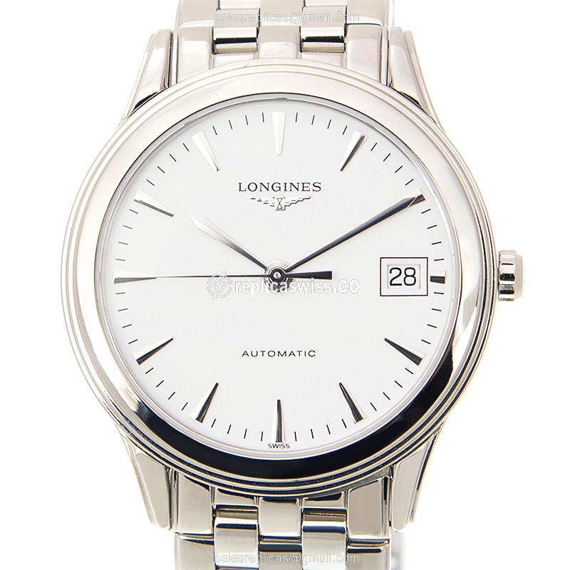 Longines L4.774.4.12.6 Flagship - Automatic - Steel Case, White Dial, Silver Clasp - Luxury  Watch