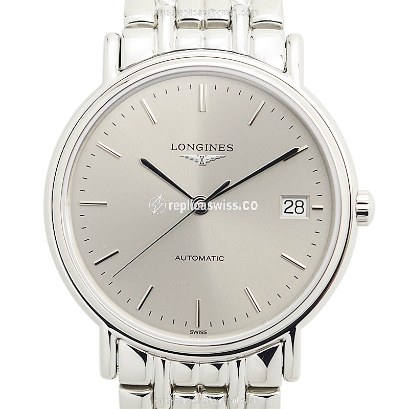 Longines PRESENCE Replica - Automatic - Steel Case - Silver Dial - Luxury Replica PRESENCE Watch
