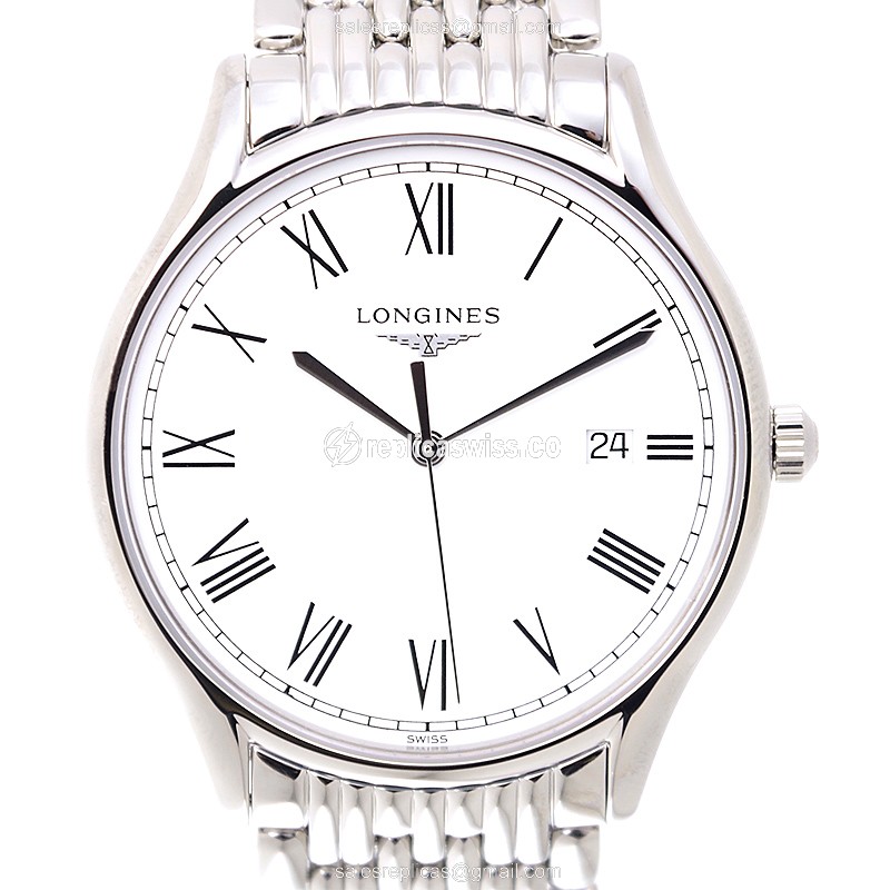 Longines Lyre Quartz Replica - Stainless Steel - White Dial, Silver Clasp - Luxury  Watch