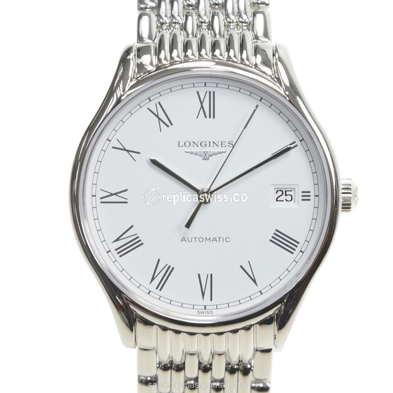 Longines Lyre Replica - Automatic - Steel Case - White Dial, Silver Clasp - Luxury Replica LONGINES LYRE Watch