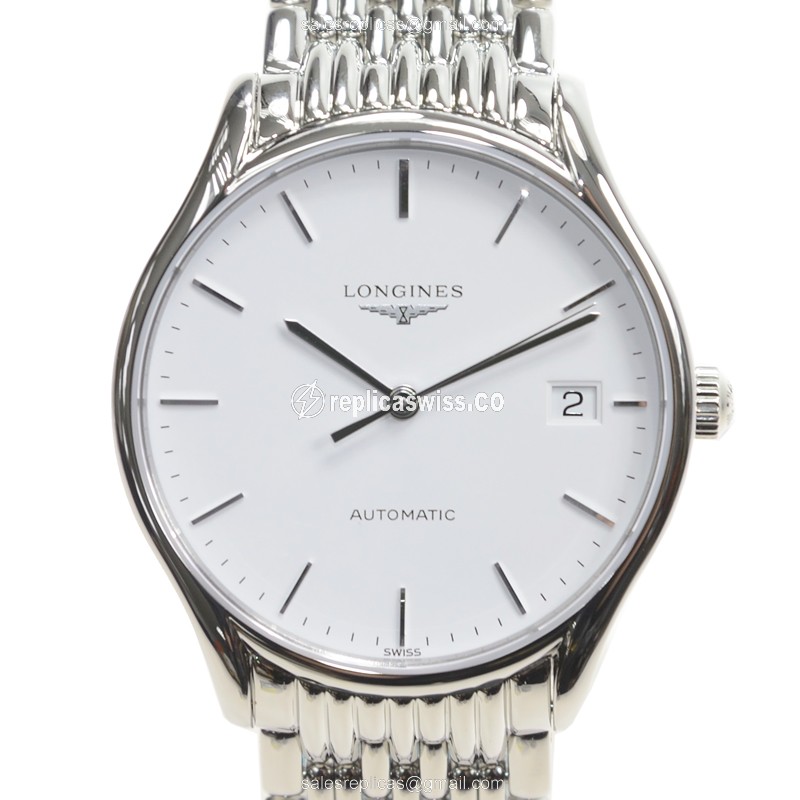 Longines Lyre Automatic - Stainless Steel Case - White Dial - Silver Strap