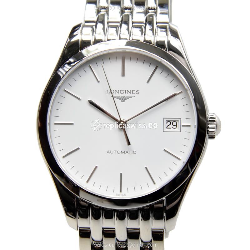 Longines Elegant Series Automatic - White Dial on Steel - Luxury Replica ELEGANT SERIES Watch