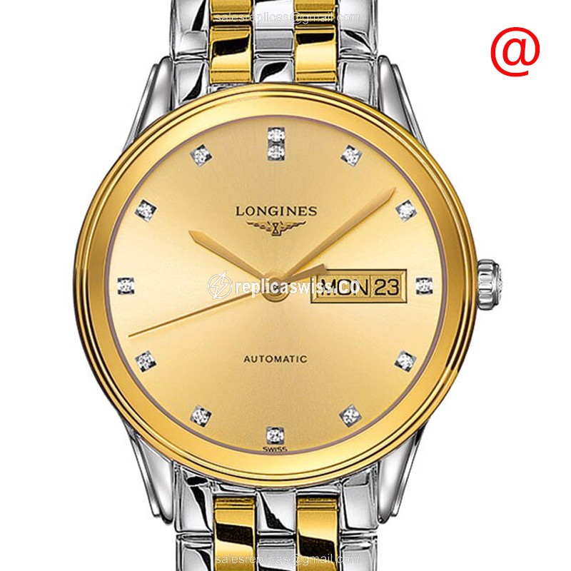 Longines L4.899.3.37.7 Flagship - Automatic - Gold & Steel Case - Gold Strap