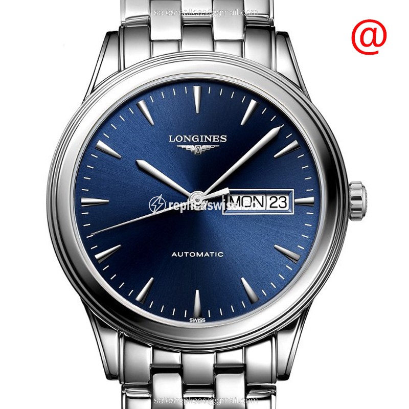 Longines Flagship L4.899.4.92.6 - Auto - Blue Dial - Silver Steel - Luxury Replica FLAGSHIP Watch