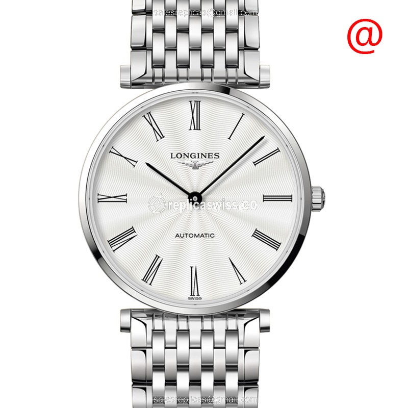 Longines L4.908.4.71.6 Replica - Automatic - Stainless Steel - Silver Dial - Luxury Replica LA GRANDE Watch