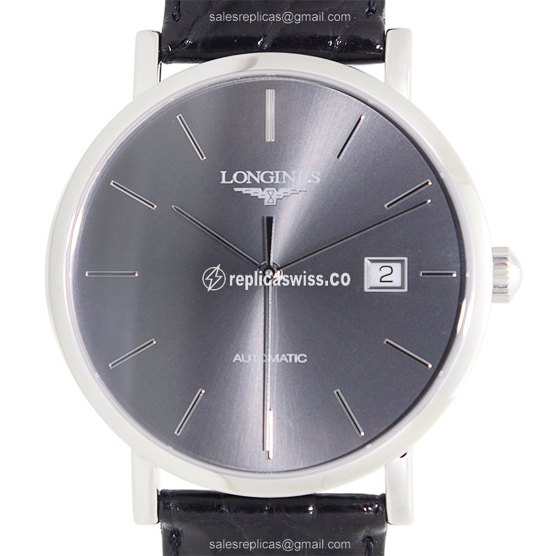 Longines L4.910.4.72.2 Replica - Automatic - Stainless Steel - Dark Grey Dial