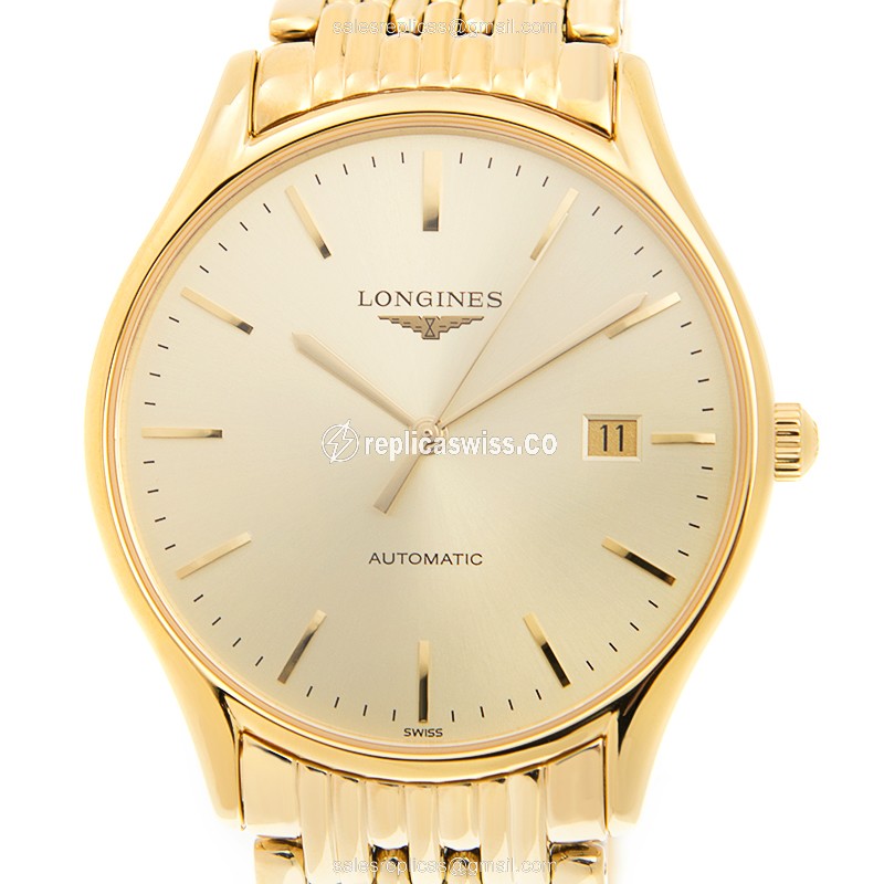 Longines Lyre Replica - Automatic - Gold on Steel - 18kt Case & Strap