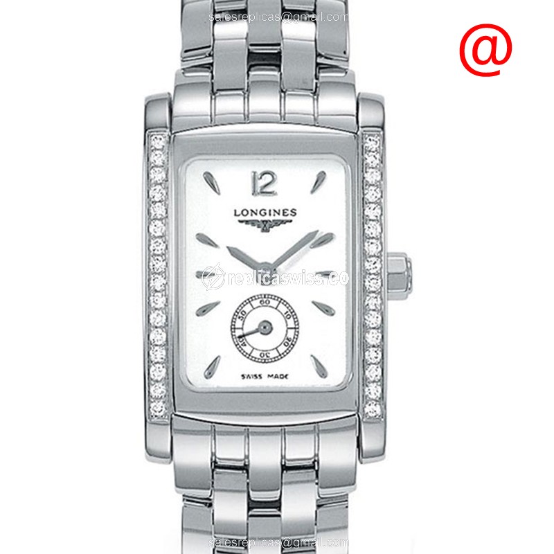 Longines Dolce Vita Replica - Quartz - Stainless Steel - White Dial - Diamonds - Luxury Longines Replica Watch