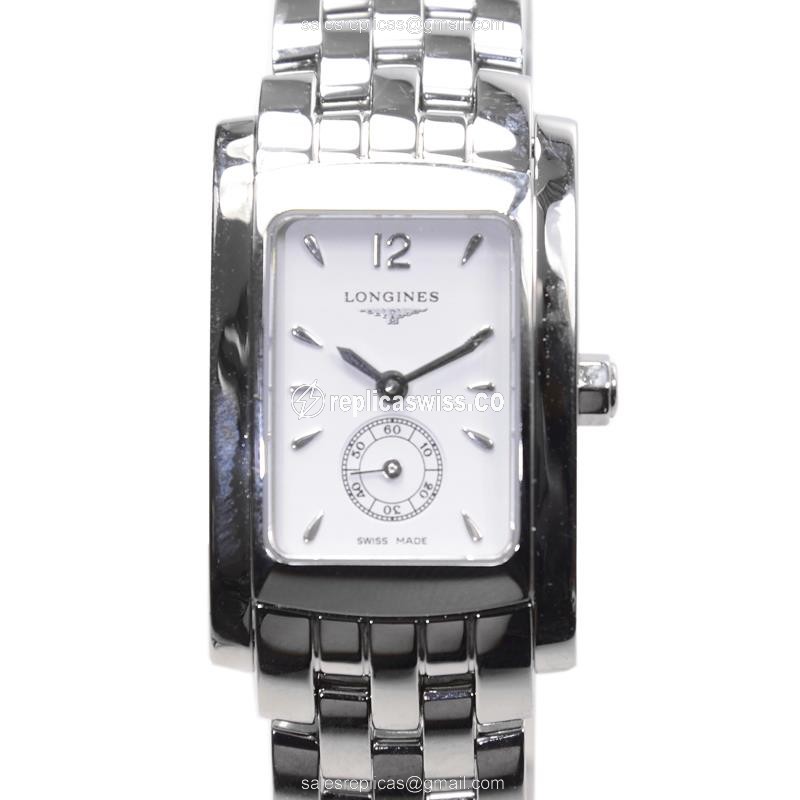 Longines L5.155.4.16.6 Replica - Quartz - Stainless Steel - White Dial - Luxury Replica DOLCE VITA Watch