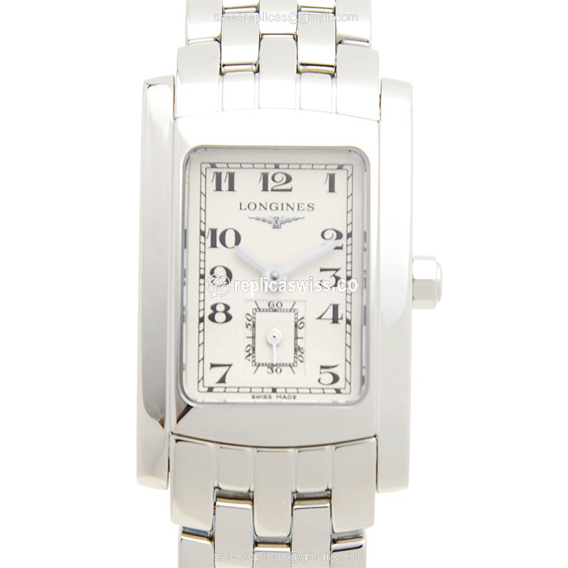 Longines L5.155.4.73.6 Dolce Vita Replica - Quartz - White Dial on Silver Steel Band - Luxury Replica DOLCE VITA Watch