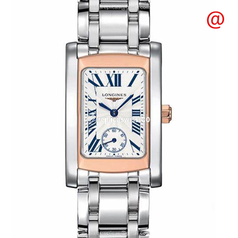 Longines L5.155.5.71.6 Dolce Vita Replica - Quartz - 18kt Rose Gold Case - Silver Dial - Luxury Replica DOLCE VITA Watch