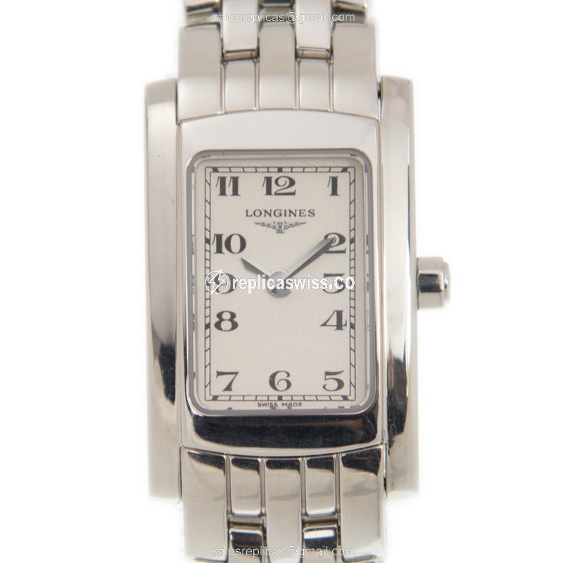 Longines Dolce Vita Replica - Quartz - Silver Case - Silver Dial - Luxury Replica DOLCE VITA Watch