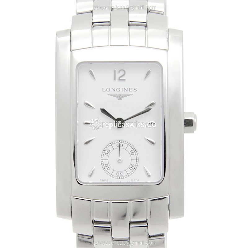 Longines L5.502.4.16.6 Replica - Quartz - Stainless Steel - White Dial, Silver Clasp