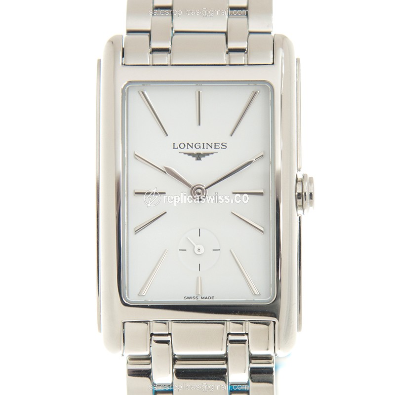 Longines L5.512.4.11.6 Dolce Vita Quartz Steel - White Dial, Clasp, Silver Strap