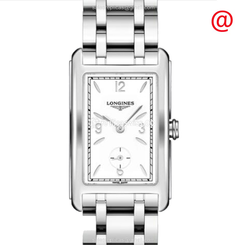 Longines L5.512.4.16.6 Replica - Quartz - Stainless Steel Case - White Dial, Silver Clasp & Steel Strap - Luxury Replica DOLCE VITA Watch
