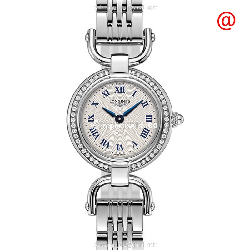 Longines EQUESTRIAN Replica - Quartz - Stainless Steel Case, Diamond Bezel, Silver Dial - Luxury Replica EQUESTRIAN Watch