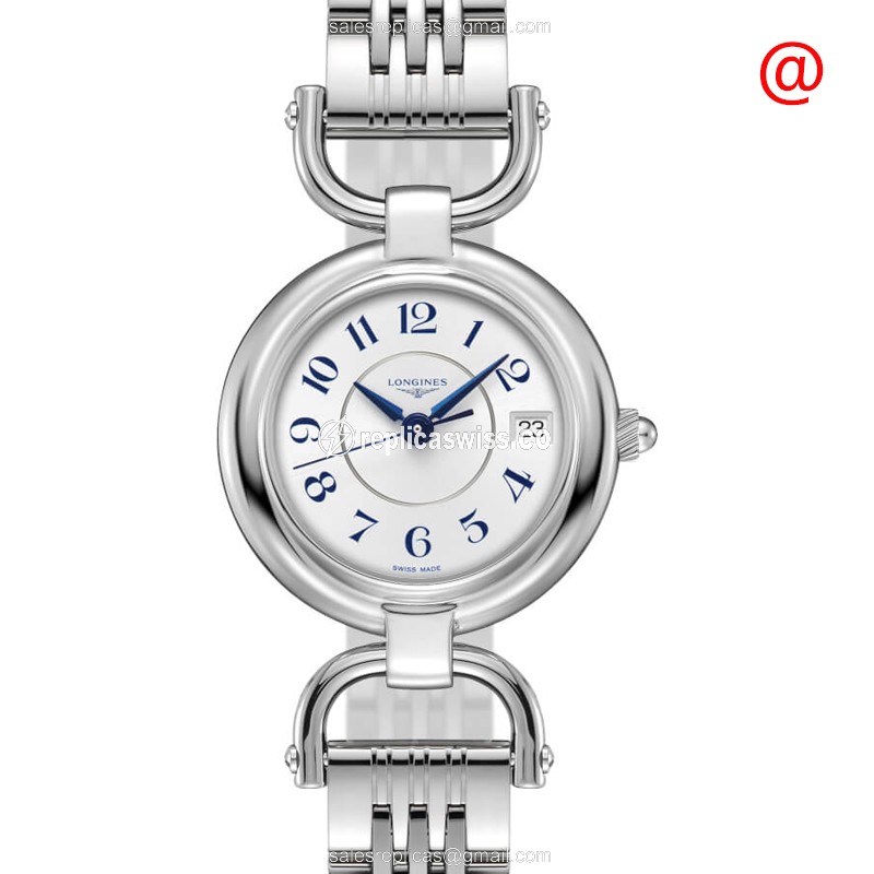 Longines EQUESTRIAN Quartz - White Dial, Steel Case - Silver Steel Strap - Luxury Replica EQUESTRIAN Watch