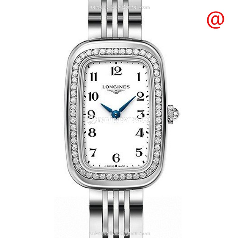 Longines Equestrian Quartz - Diamond Case - White Dial - Buckle Clasp