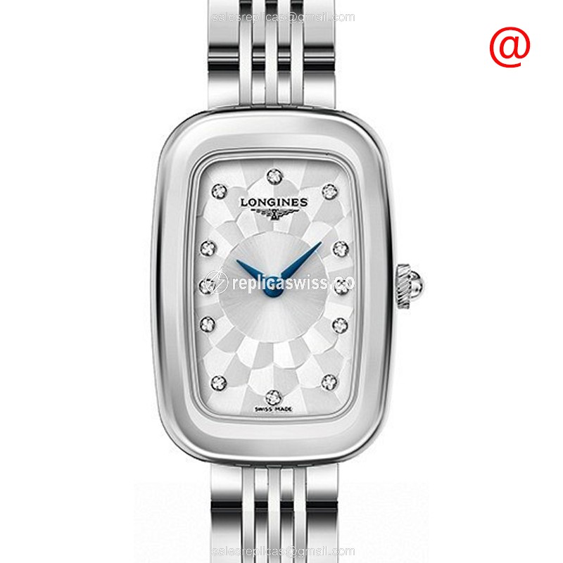Longines EQUESTRIAN Quartz - Stainless Steel Case, Silver Dial, Steel Clasp & Strap - Luxury Replica EQUESTRIAN Watch