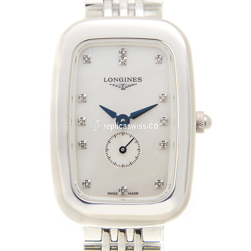 Longines Equestrian Quartz - White Dial - Steel Case - Silver Strap - Clasp - Luxury Replica EQUESTRIAN Watch