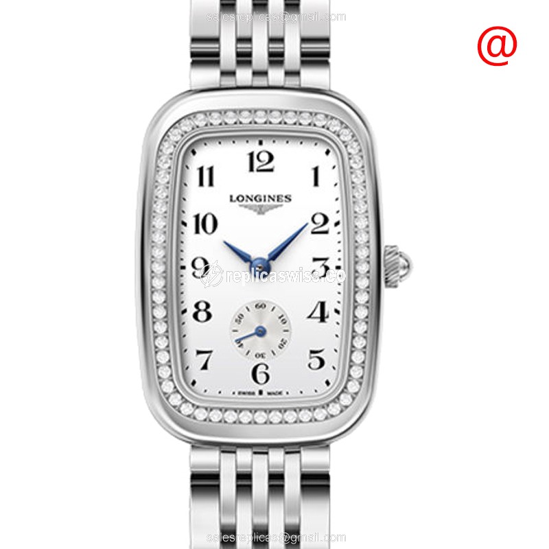 Longines EQUESTRIAN Quartz - White Dial, Diamond Case - Steel & Silver Clasp - Luxury  Watch