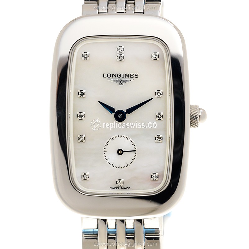Longines EQUESTRIAN Replica - Quartz - Steel Case, White Dial - Silver Steel Clasp - Luxury Replica EQUESTRIAN Watch